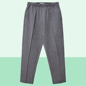 Everlane The Dream Gray Knit Pleated Pants